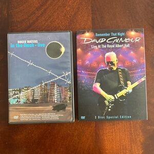 Roger Waters David Gilmour DVD’s In the Flesh & Live At The Royal Albert Hall